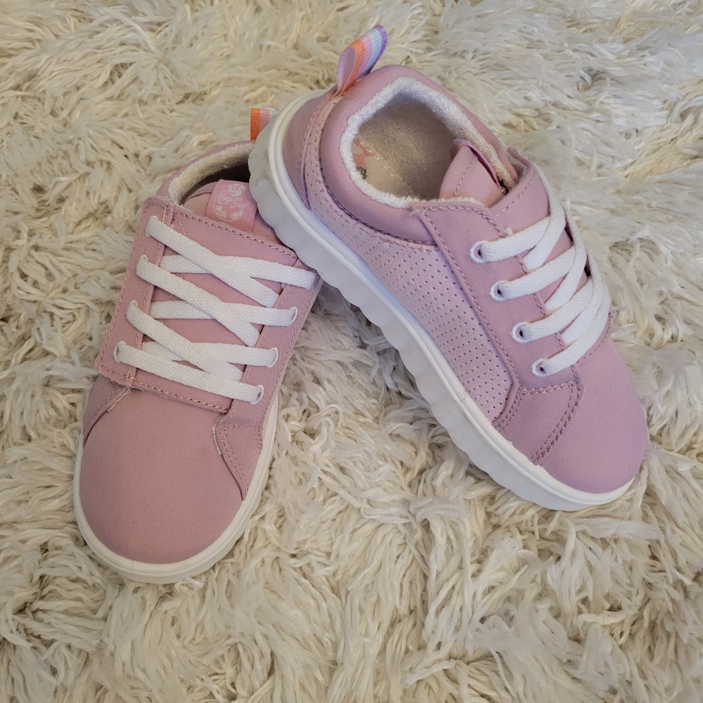 Roxy toddler girl tennis shoes. Pink.